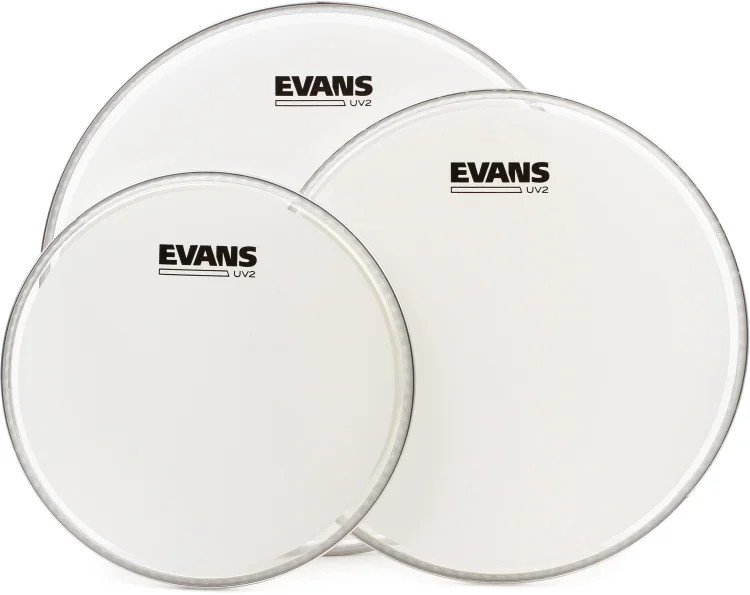 Evans UV2 Series Coated Tom Pack - 10"/12"/14"