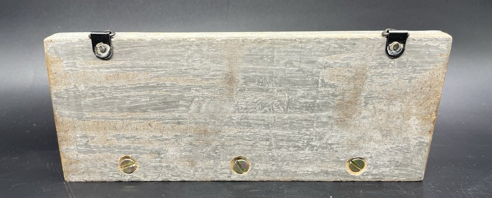 Wood And Decorative Ceramic Tile Wall Hook Key Holder