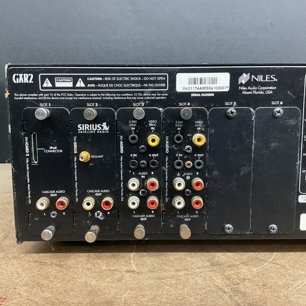 Niles Modular Multizone Receiver GXR2 & Modules Bundle - Tested Working No Cable