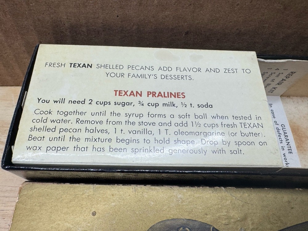 Vintage Texan Nut Sheller With Box