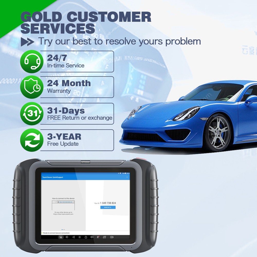 XTOOL D8 OBD2 Bi-Directional Scanner Auto Diagnostic CAN FD Key Programming Tool