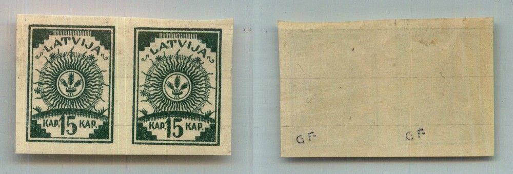 Latvia 🇱🇻 1919 SC 45 mint pair. rtb9369