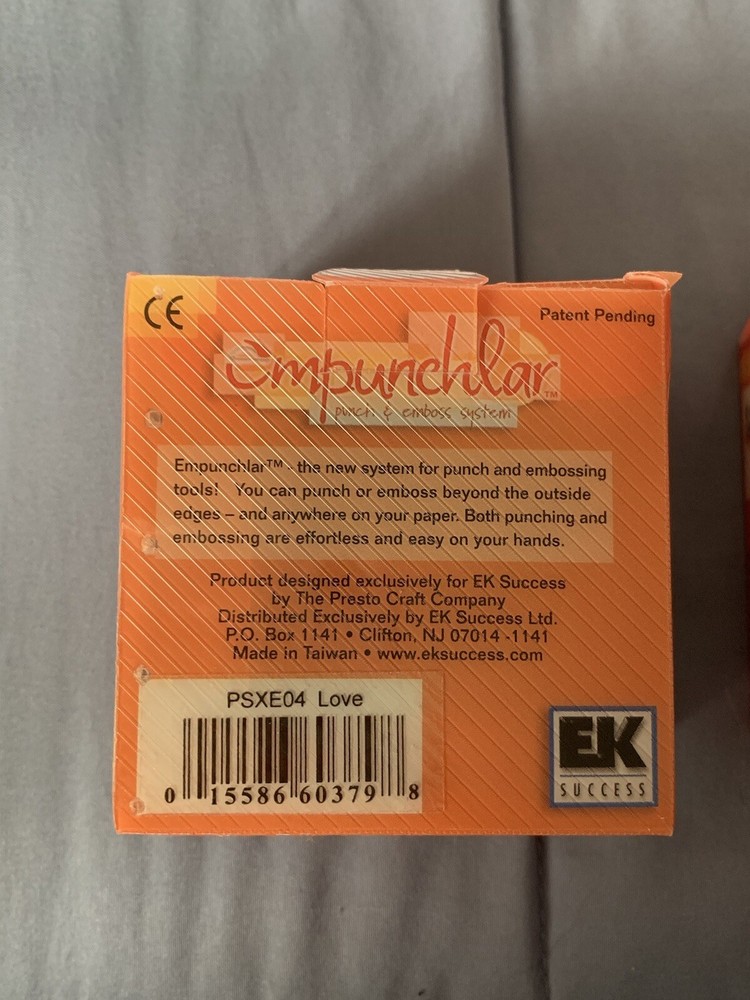 Empunchlar Heart Punch & Love Emboss Insert NEW