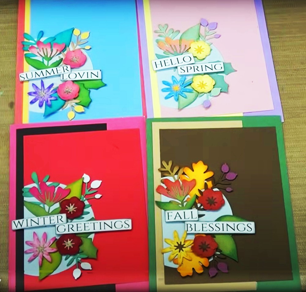 Sizzix Thinlits Floral Abundance #664707 24pc set Retail $24.99