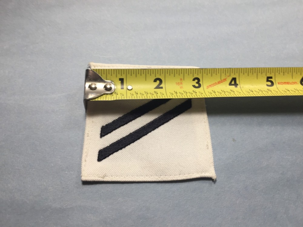 US Navy - Enlisted Rank E-2, Seaman (Bk on white)