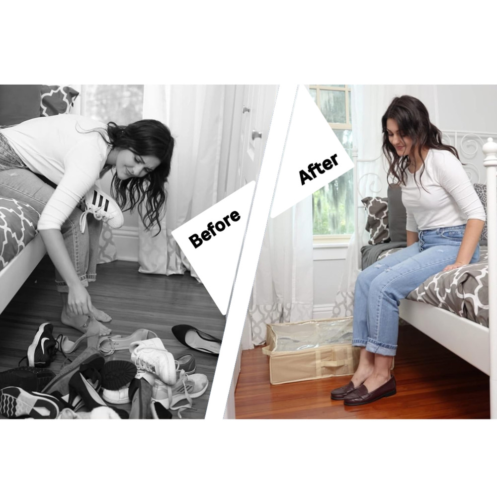 UNDER BED SHOE ORGANIZER