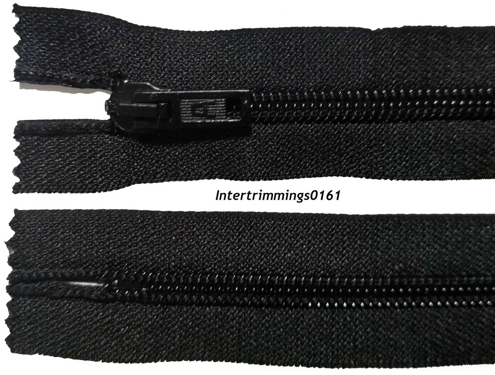 ALBERT ZIP BLACK 25.5"/65CM, NYLON TEETH ,CLOSED END, NO 5