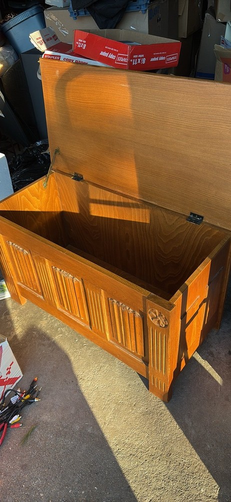 Antique Oak Blanket Chest