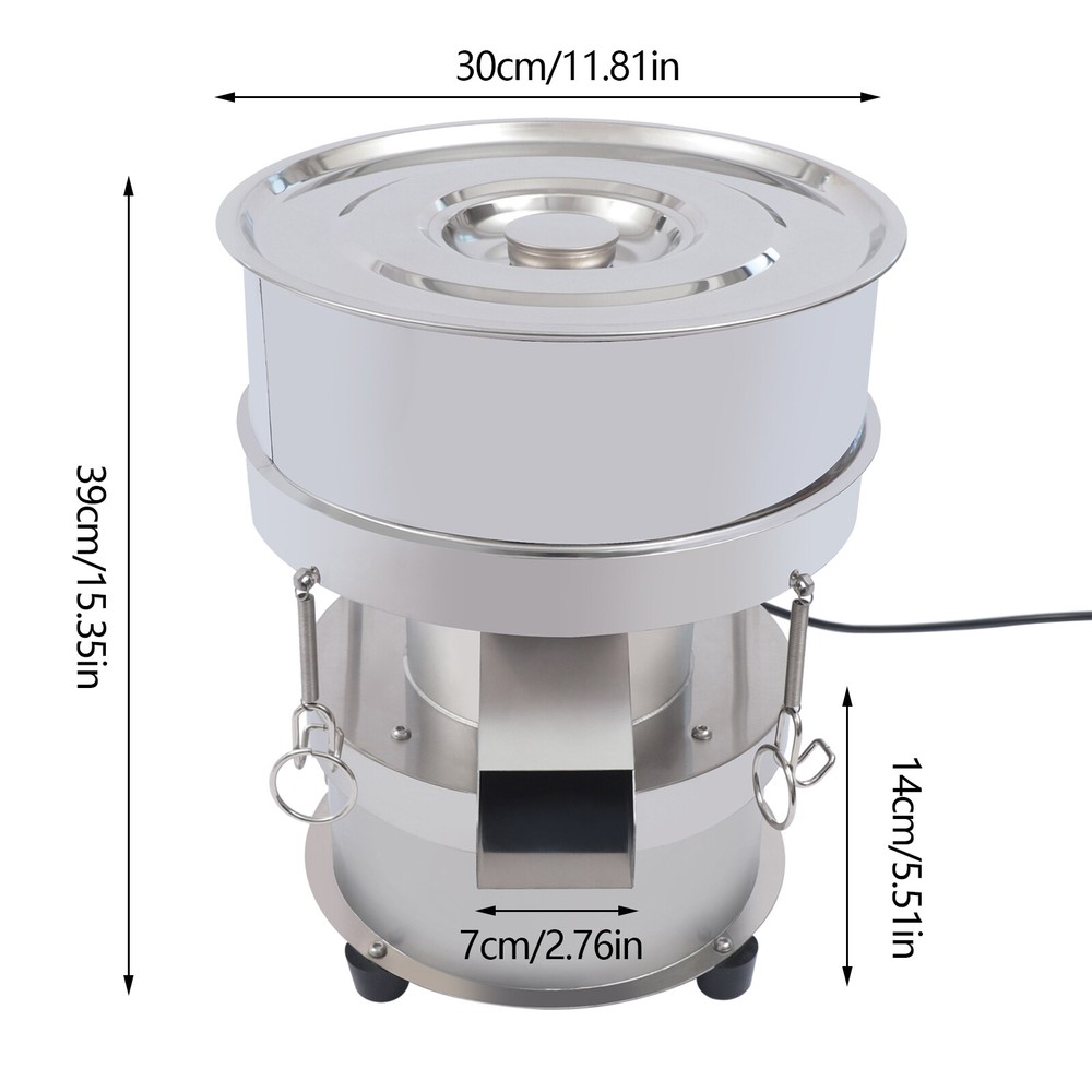 Automatic Sieve Shaker Electric Screening Vibrating Machine+Mesh Flour Sifte