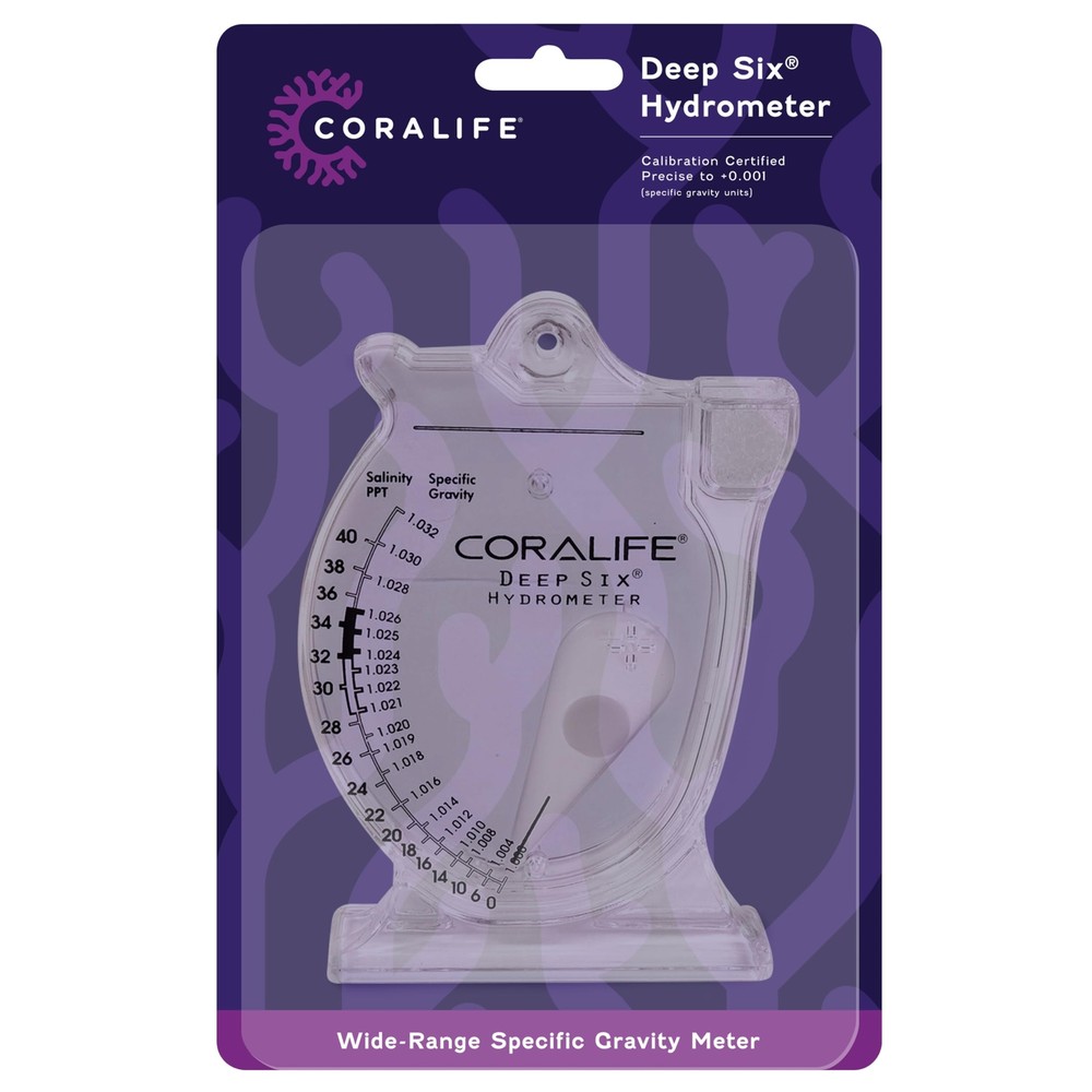 Coralife 11 Inch Clear Electromechanical Hydrometer Specific Gravity Meter