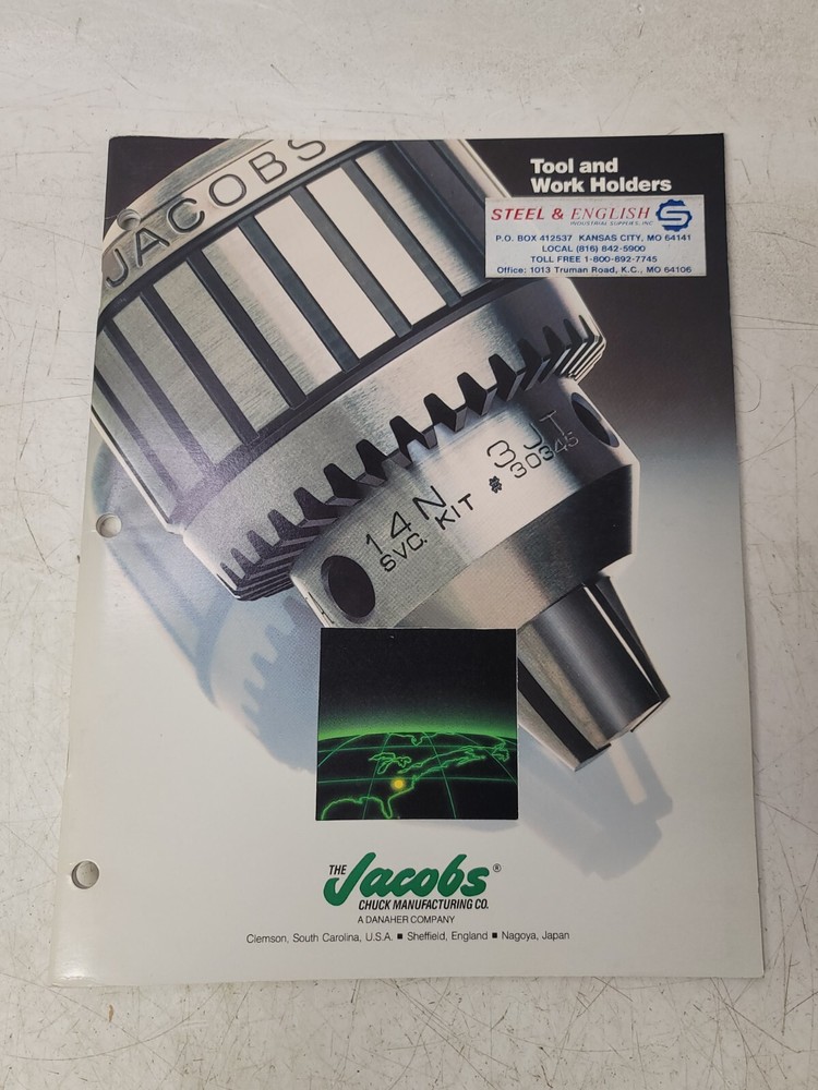 1991 Jacobs Chucks Tools Products Catalog