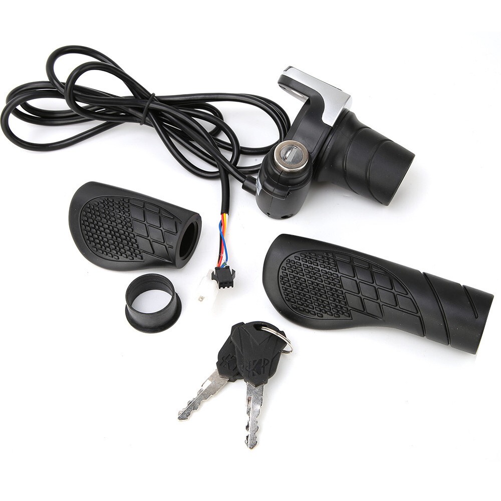 36V Scooter E- Handlebar Grip Throttle W/LCD Display Key Lock