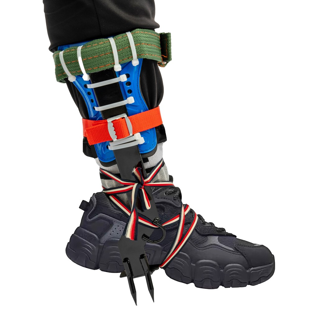 Tree Climbing Spike Set Pole Climbing Spurs w/ Rope Climber Adjustable Long!