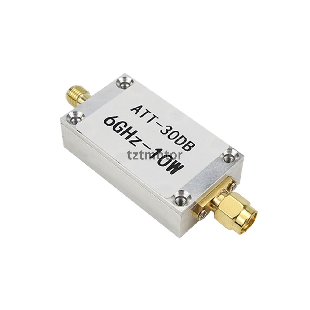 10W 30DB RF Attenuator SMA Fixed Attenuator Work+Power Meter Spectrum Analyzer