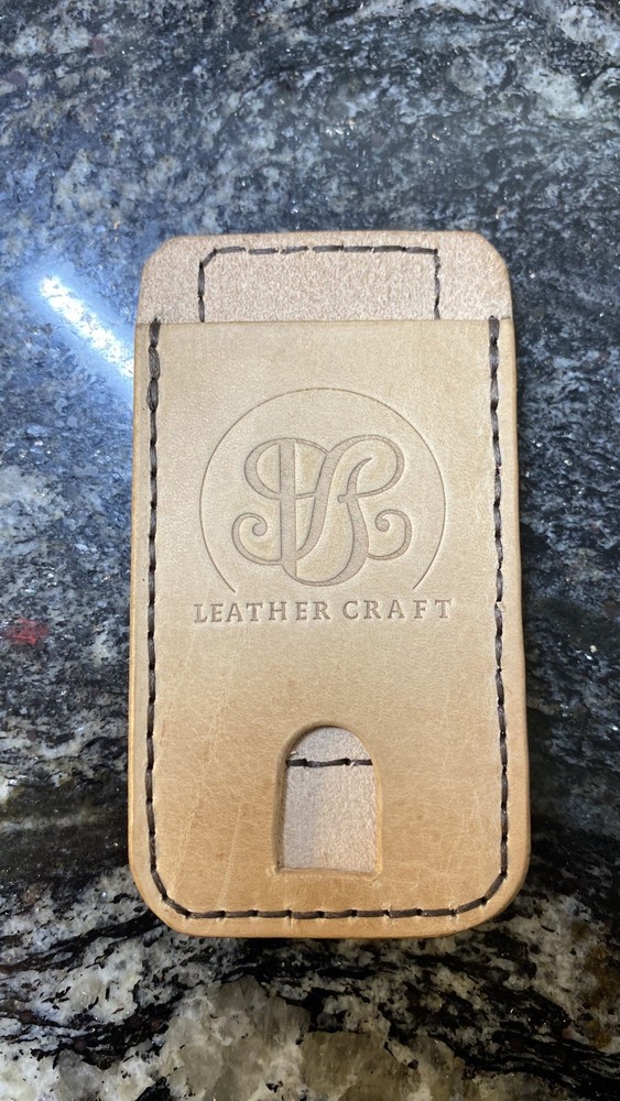 Leatherman wave sheath. Full grain leather. Tan