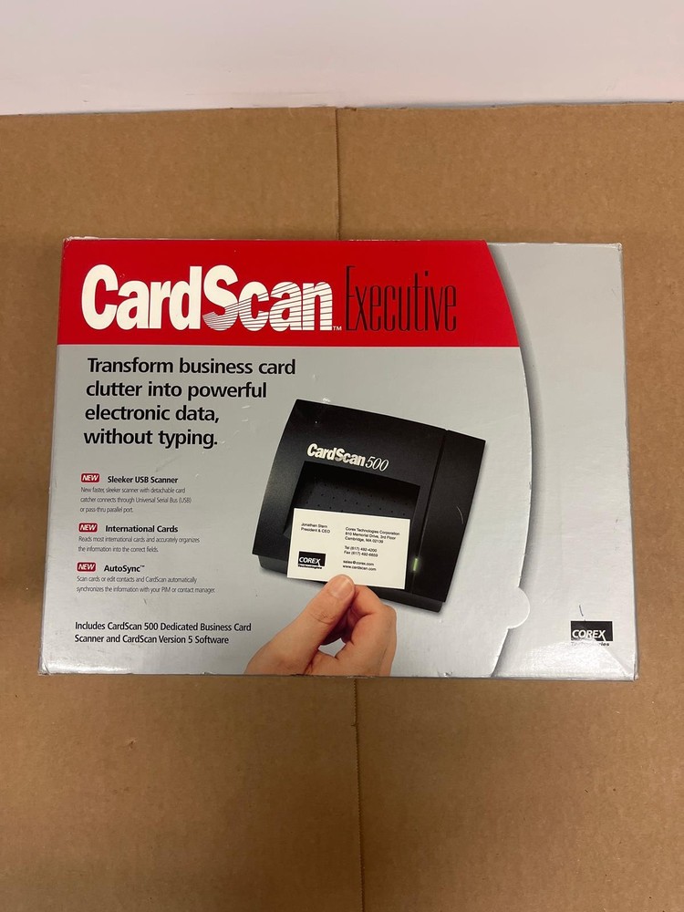 COREX TECHNOLOGIES CARDSCAN EXECUTIVE 500