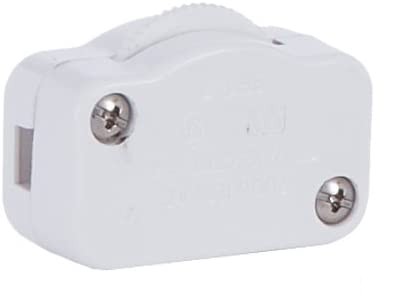 B&P Lamp White Hi-Low Inline Rotary Dimmer Switch
