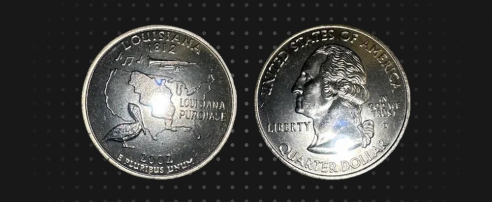 2002 D - Uncirculated Louisiana State Quarter