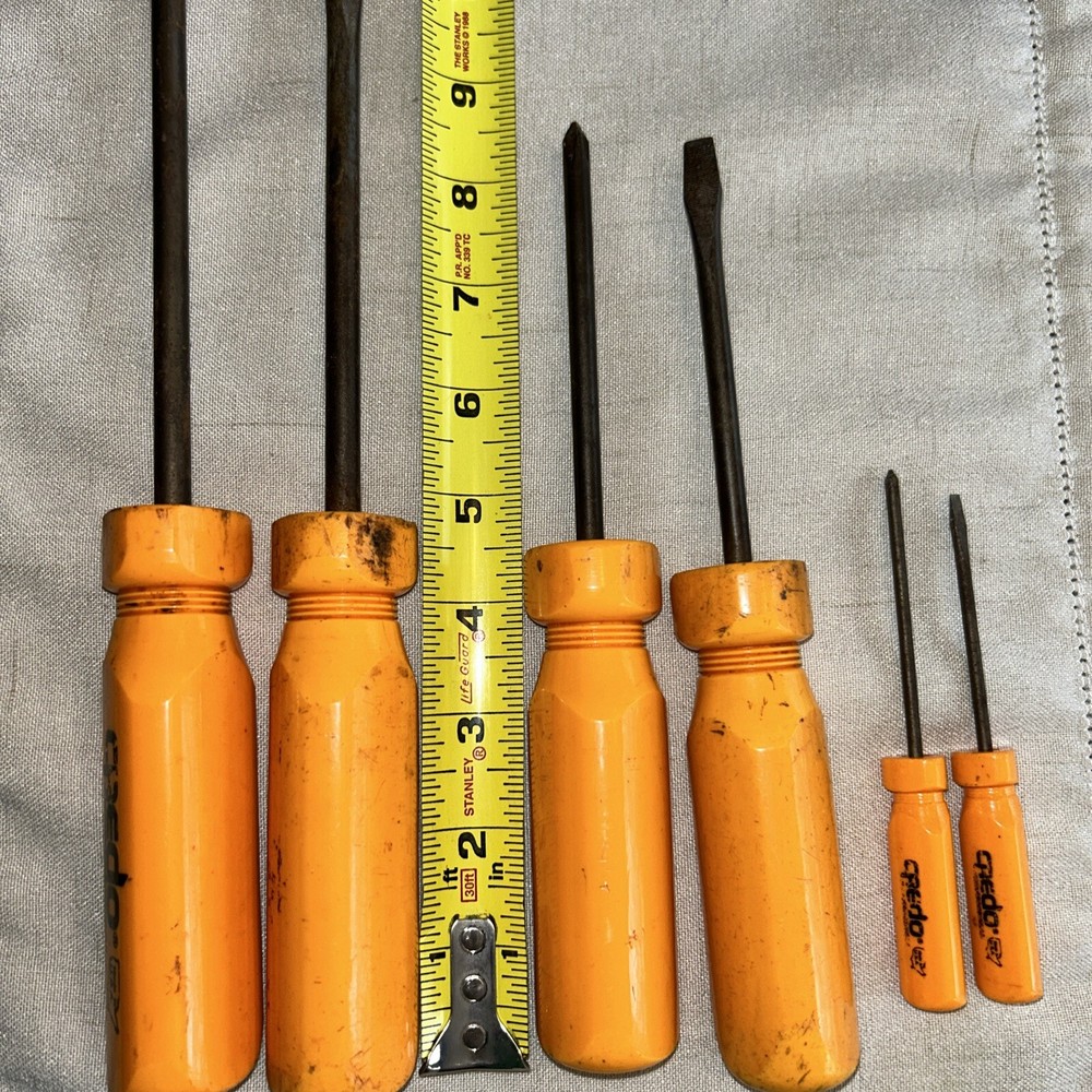 VINTAGE CREDO 6 Piece Screwdriver Set.