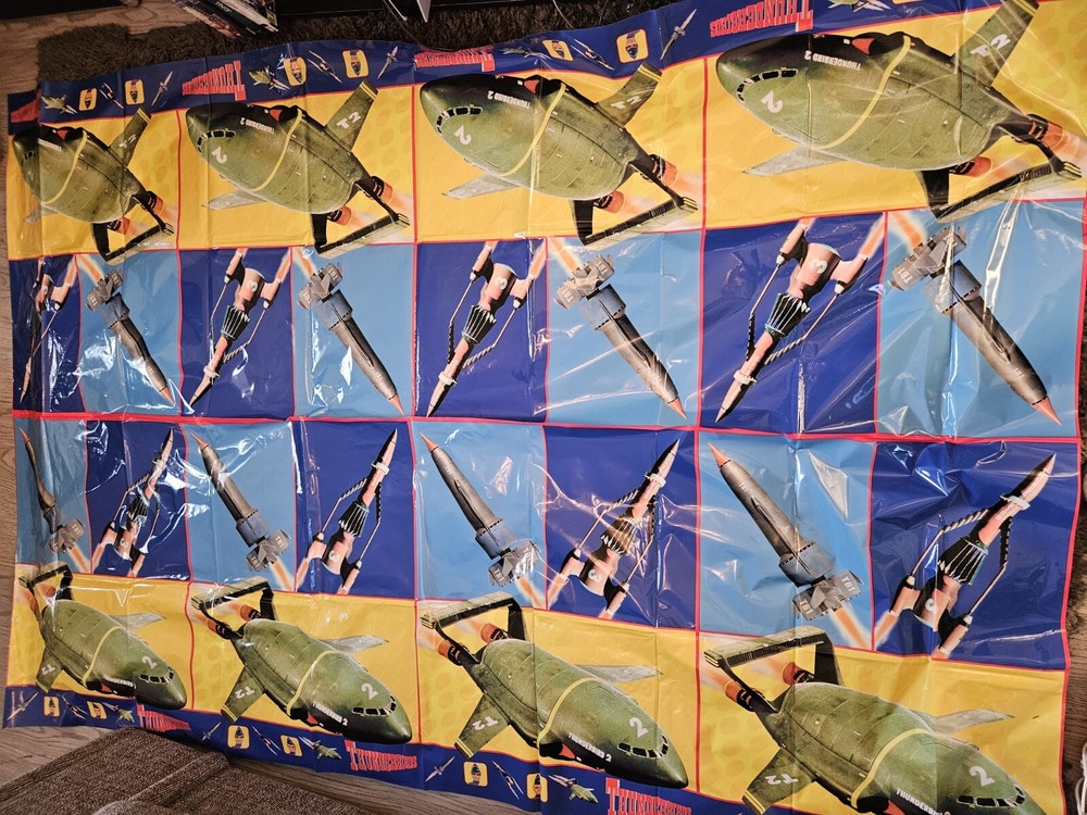 Thunderbirds Plastic Table Cover Table Cloth
