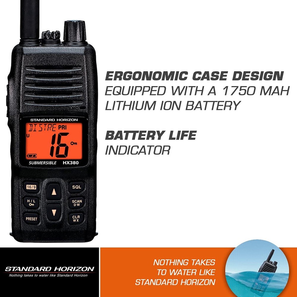Standard Horizon HX380 1.5" Standard Handheld VHF