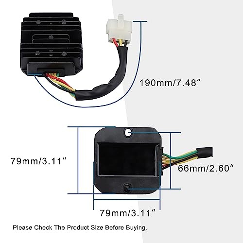 6 Pin Voltage Regulator Rectifier Replacement for 125cc 150cc 200cc 250cc