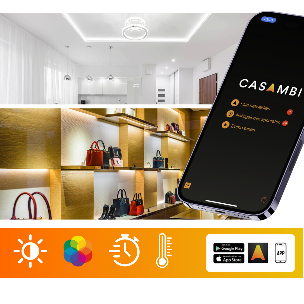 Casambi basicDIM Bluetooth LED Wall Remote Control ~ Model Xpress-LR