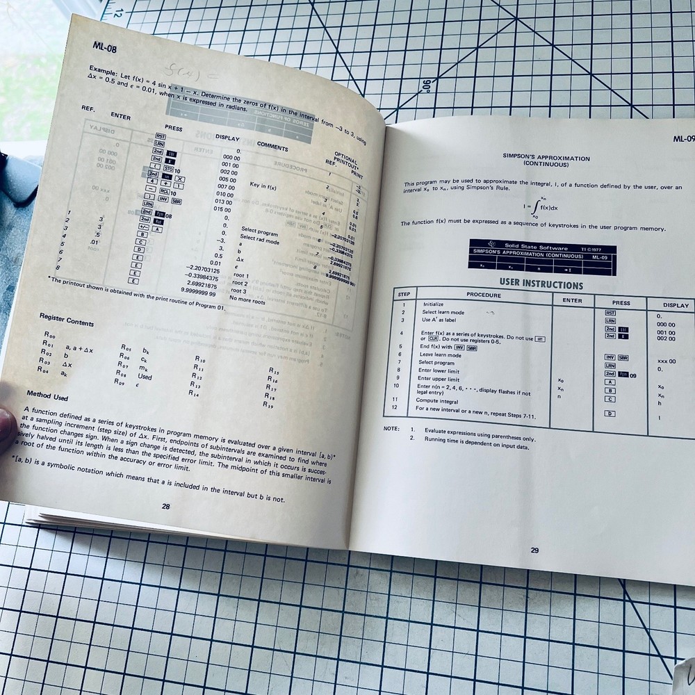 TI Programmable 58/59 Master Library Manual 1977 Vintage Calculator Software