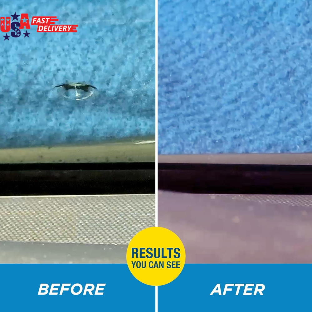 600001 Windshield Repair Kit - Quick and Easy Durable Resin Based Windshield Rep