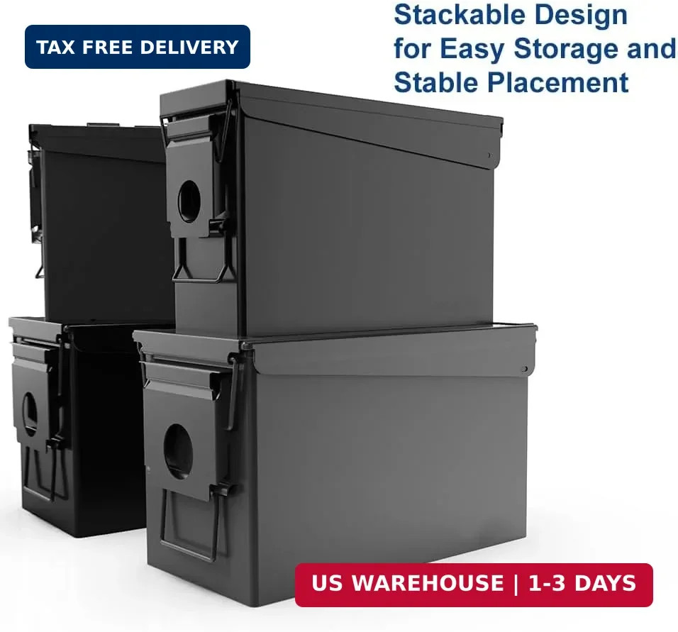 HARDROCK Metal Ammo Can, Ammo Box