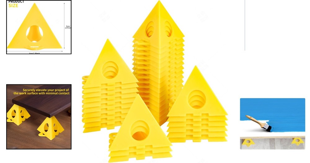 Triangular Paint Stands: 36 Mini Cone Supports for Effortless Painting Projects