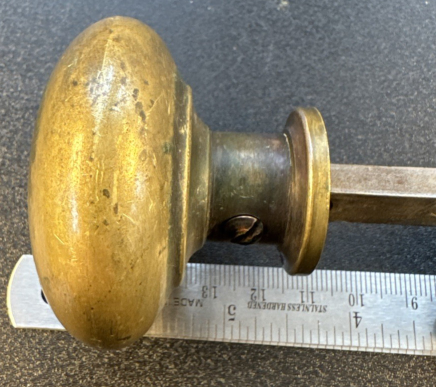 Pair Antique Passage Door Knobs 2-1/4”