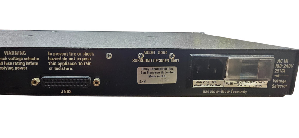 Vintage Dolby Surround Decoder Unit Model SDU4