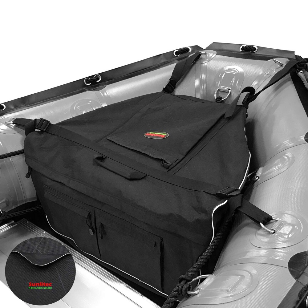 Seamax Sunlitec Front Accessory Storage Bow Bag for Inflatable Boat, with Ref...