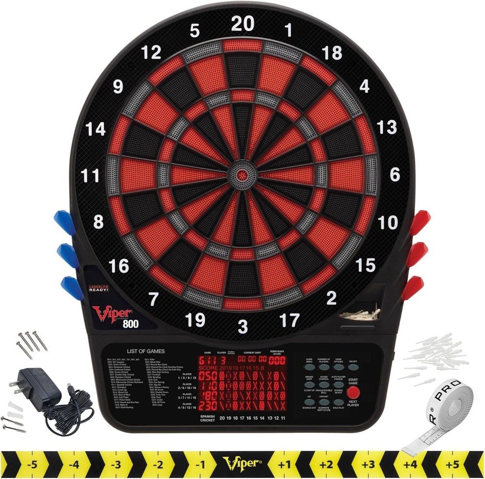 800 Regulation Size Electronic Dartboard Featuring 57 Game options