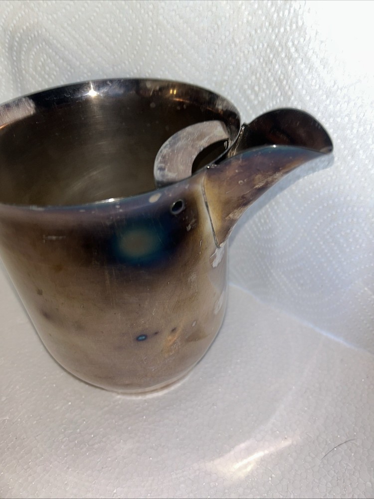 Vintage Sheridan silver on copper pitcher