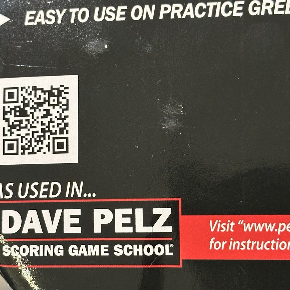 Dave Pelz Golf Elevated Aim Line Putting Training Aid White -New