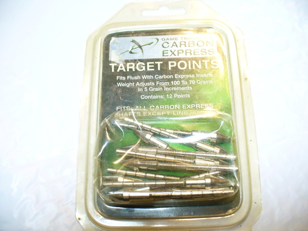 GAME TRACKERS CARBON TARGET POINTS 100 - 70 GRAIN 12 POINTS MODEL W4001