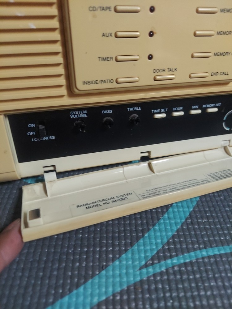 NuTone IM-3303 intercom system with radio and speakers, untested.
