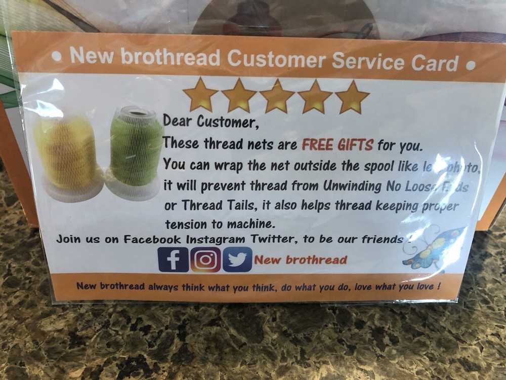 New Brothread 40 Ct Thread