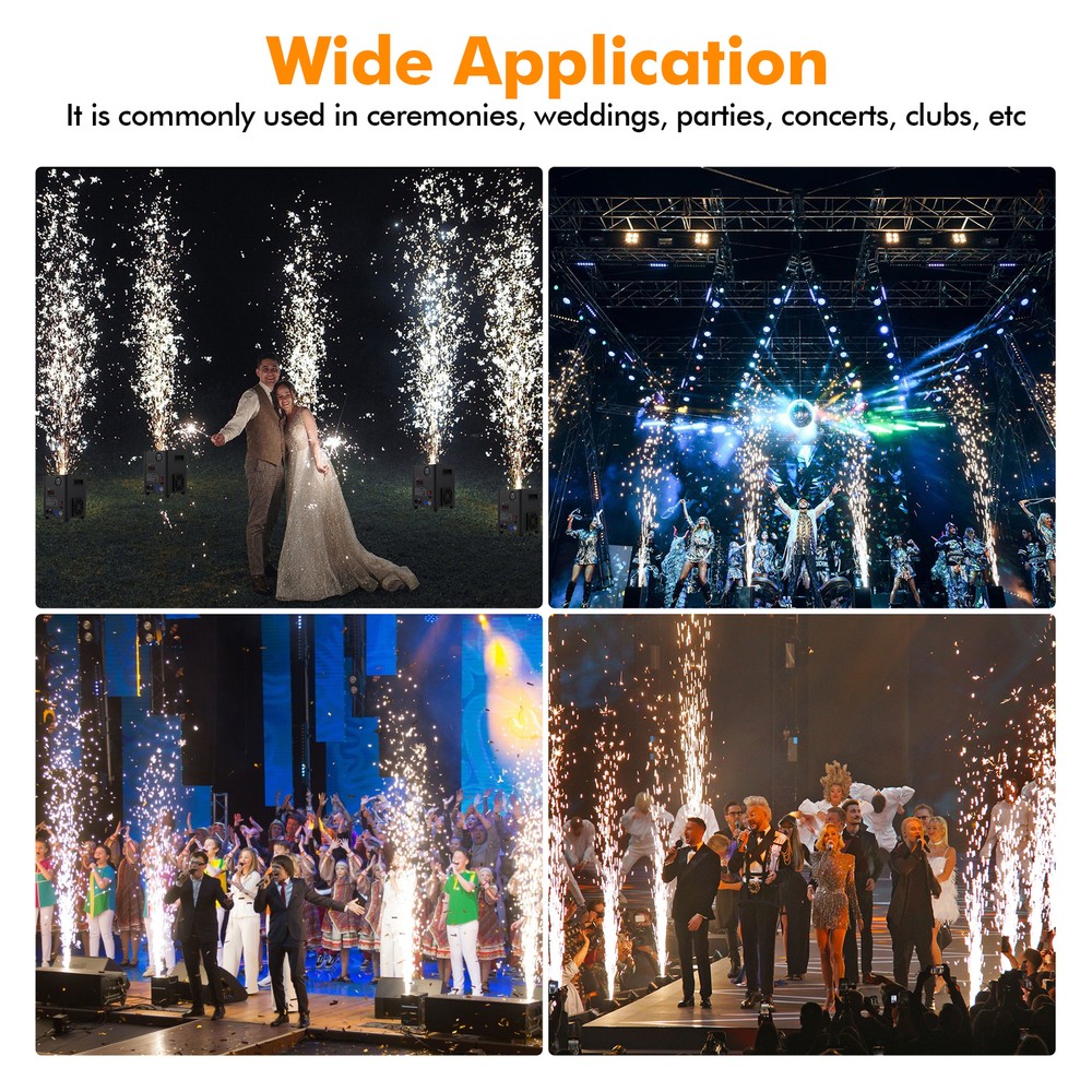750W Cold Spark Machine Firework Machine DMX DJ Wedding Stage Effect Machine