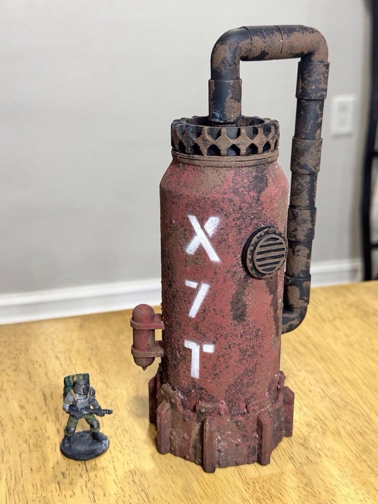 Table Top Warhammer Necromunda terrain Hazard Container  Scatter  built. Tower