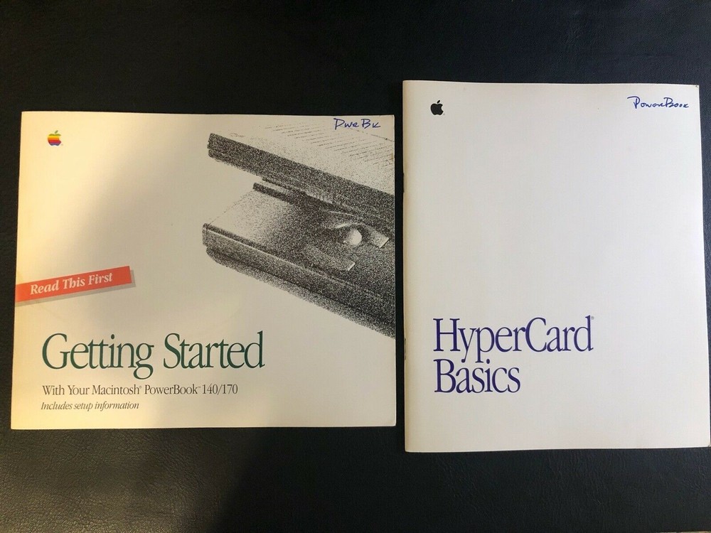 Getting started / Hypercard Basics - Macintosh User Manuals Lot of 2