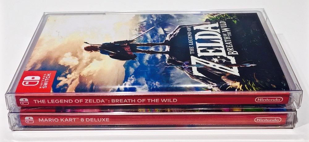 5 Box Protectors for NINTENDO SWITCH Video Games Custom Display Cases Sleeve
