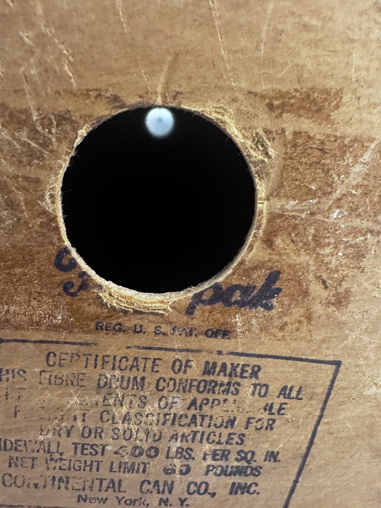 Vintage Essex Wire Corp Empty Magnet Wire Spool Cardboard Box Single Soderon