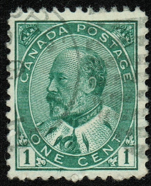 Canada sc#89 King Edward VII, Used