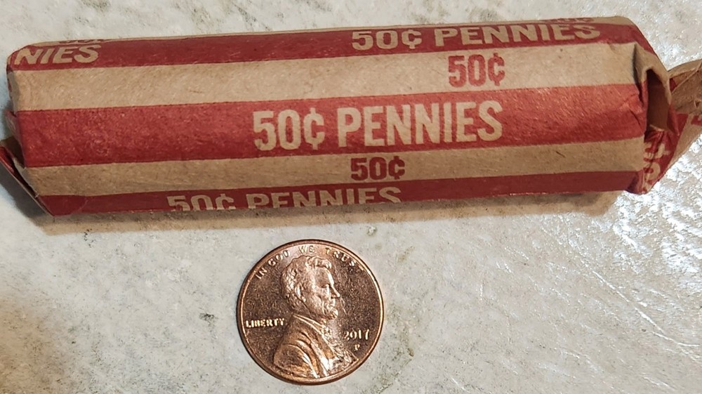 2017-P Lincoln Shield Cent Penny 50 Coin roll
