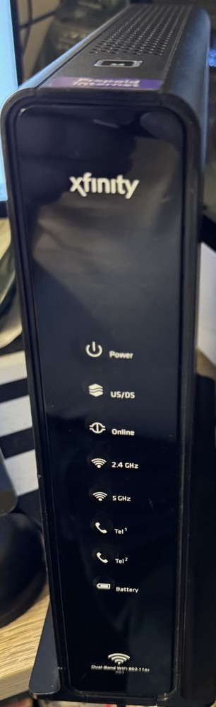 ARRIS TG1682G Wireless Modem Router - Black