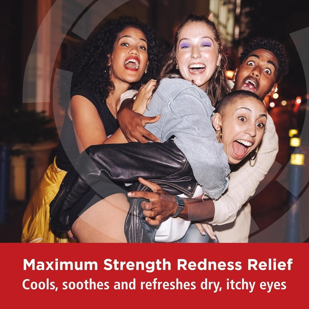 Max Strength Eye Drops with CoolSense Technology for Fast Redness Relief - 0....