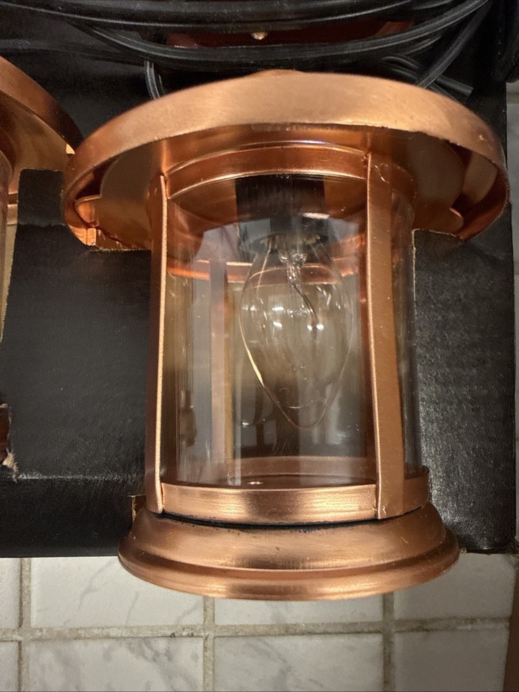 Costco Round Metallic Copper Lantern String Lights NIB